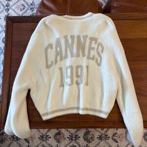 Ascot + Hart Fuzzy Cardigan NWT